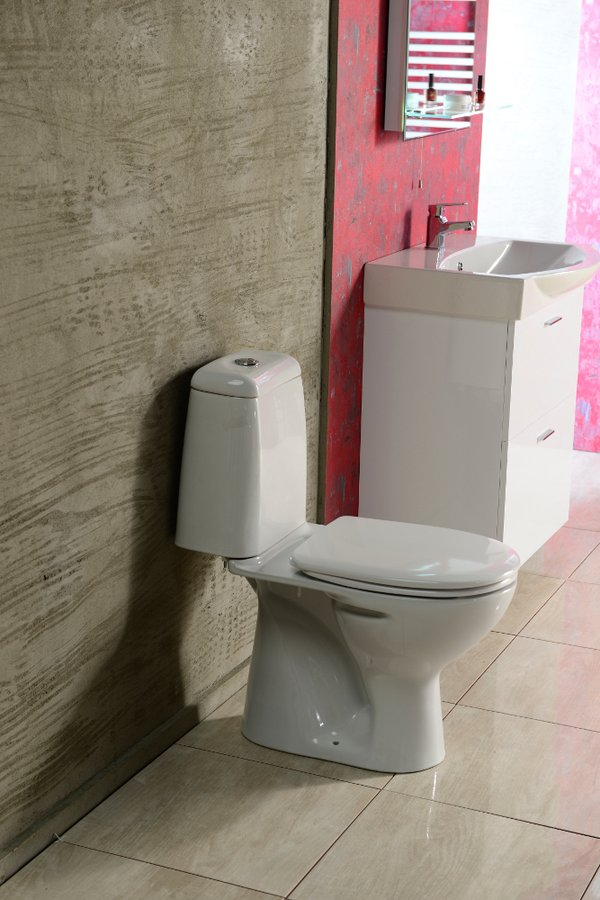 Aqualine Riga toilet zonder zitting wit AO