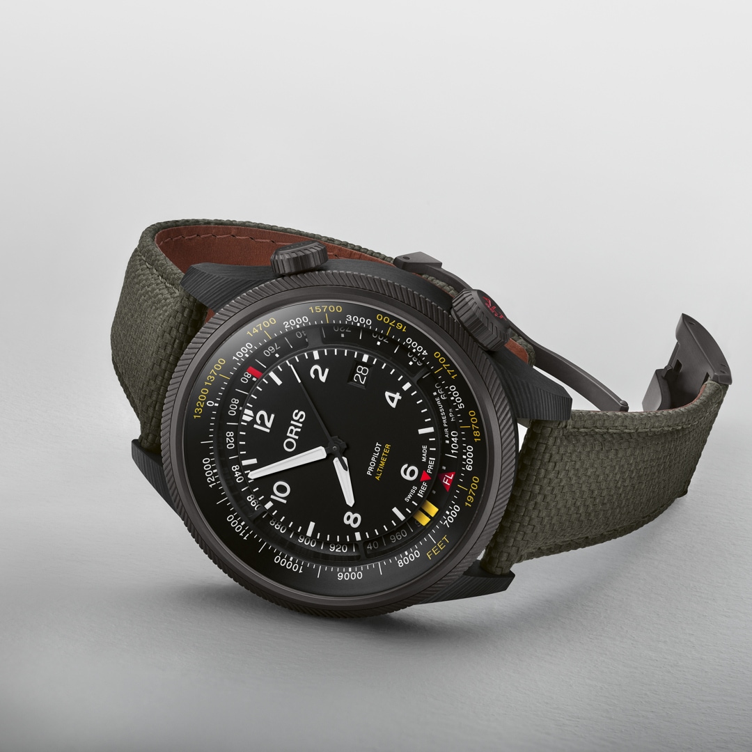 Oris Big Crown ProPilot Altimeter mit Fuss-Skala