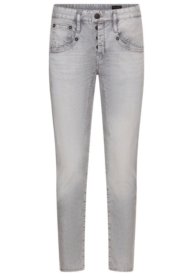 Herrlicher 5-Pocket-Jeans »Shyra Cropped Denim Grey Light Stretch«, in Cropped-Länge