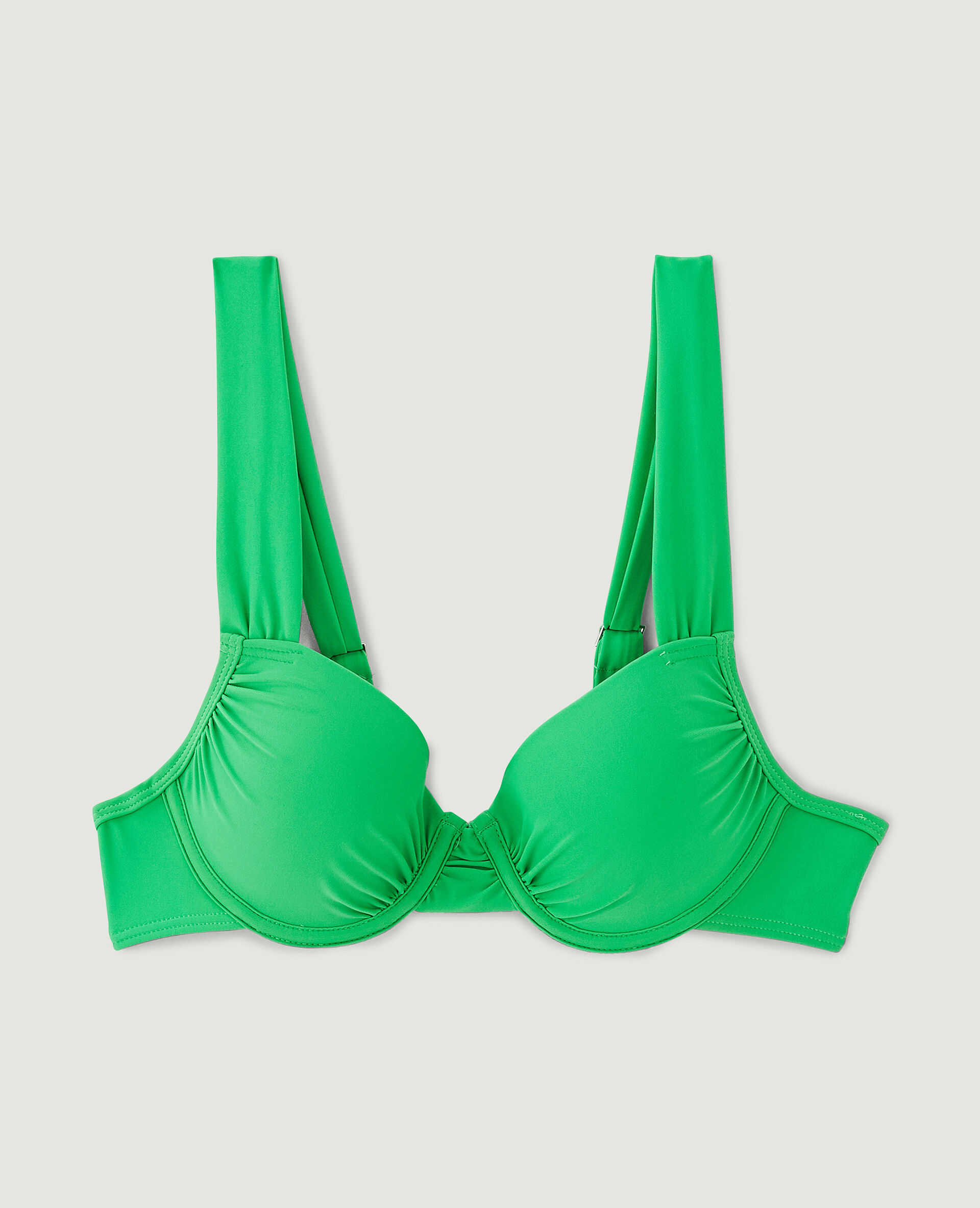 Haut de maillot corbeille push up - Vert