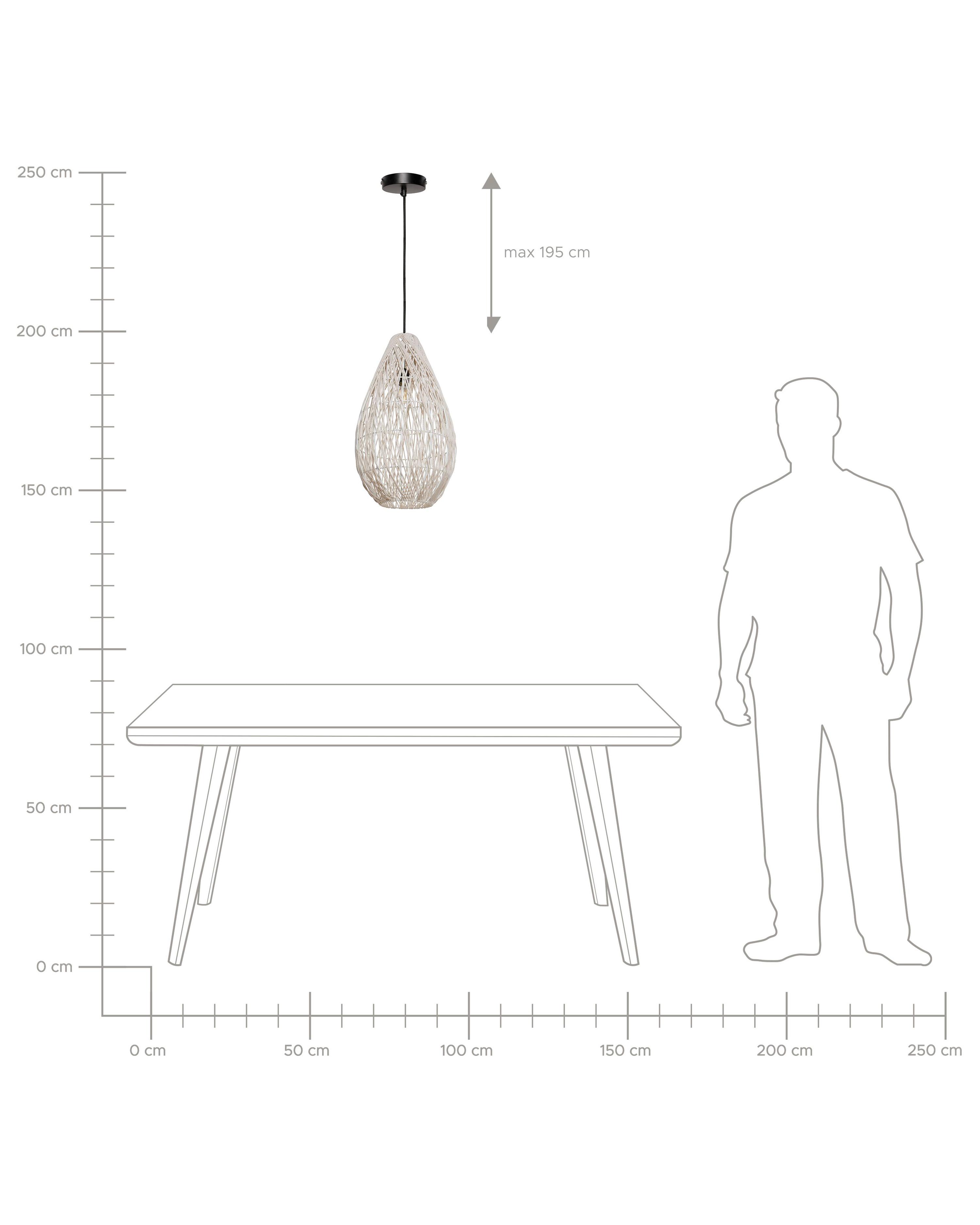 Hanglamp ANNOTTO Katoen Beige