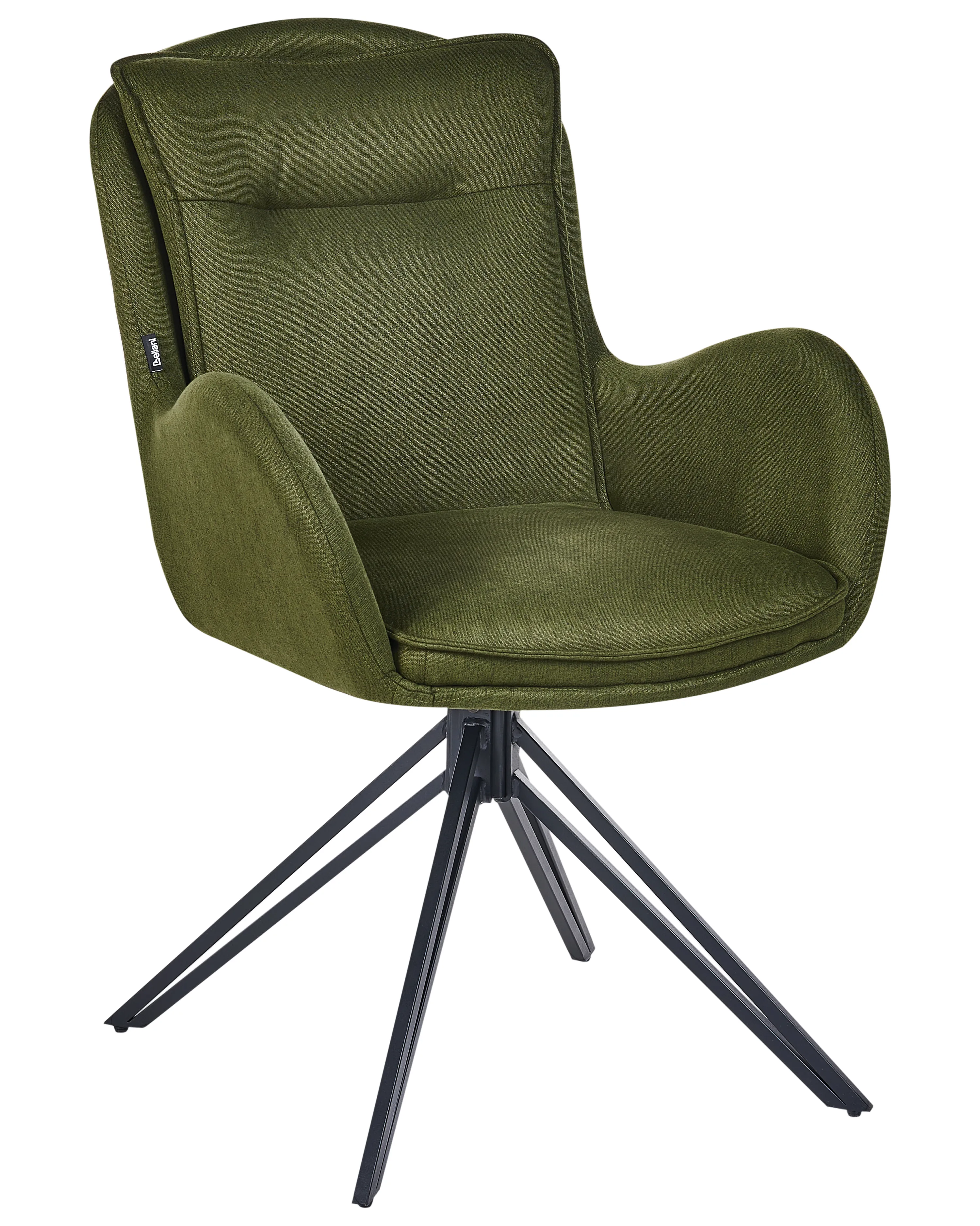 Set van 2 eetkamerstoelen draaibaar AVELAR Donkergroen