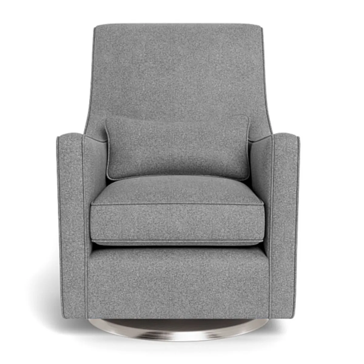 Monte Fauteuil Berçant et Pivotant Luca - Pepper Gris  Argent