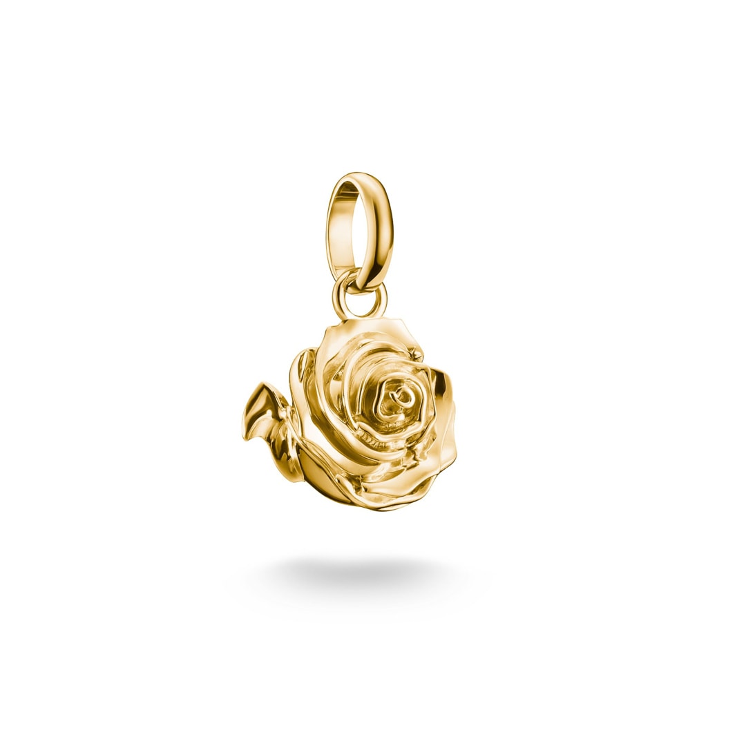 Thomas Sabo Charm-Anhänger Rosenblüte Connect vergoldet