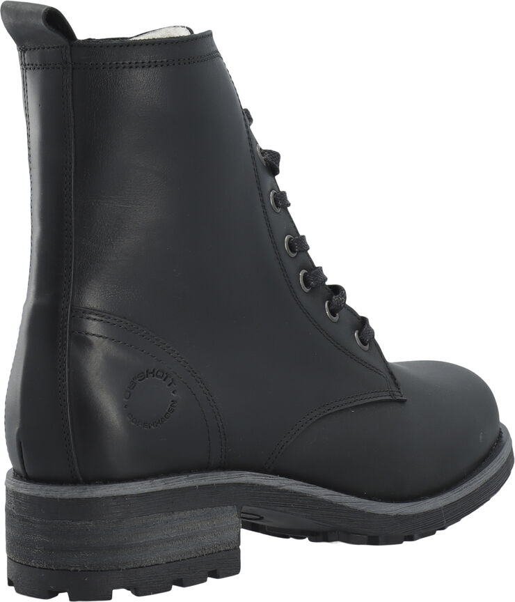 Cashott CASKARLA Lace Boot WR Warm Lining Oil Nubuck Black
