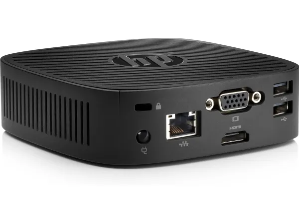 HP t240 - Tynd klient - USFF 1 x Atom x5 Z8350 / op til 1.92 GHz - RAM 2 GB - flash - eMMC 8 GB - Gigabit Ethernet - HP ThinPro - skærm: ingen