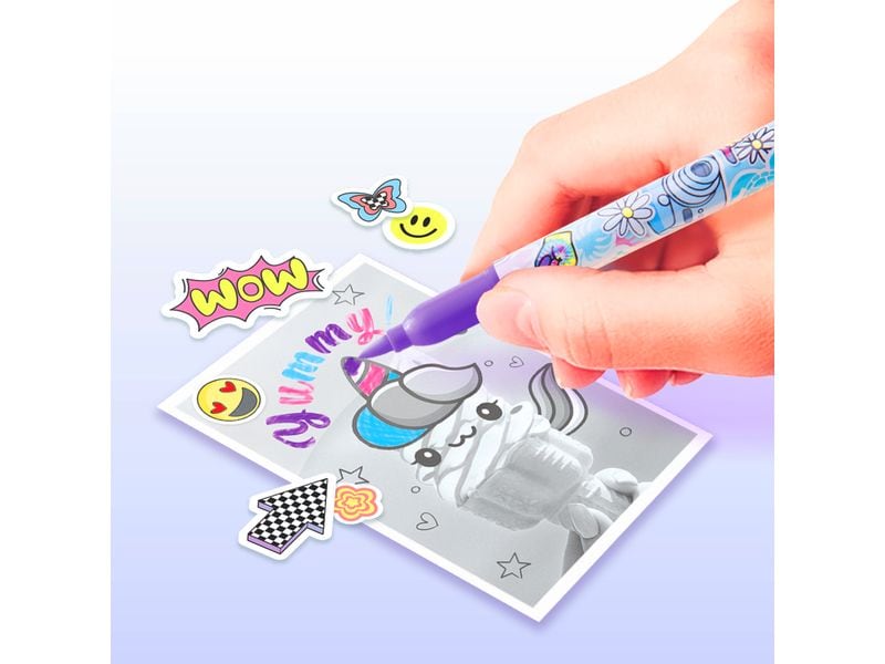Canal Toys Starter-Set Instant Pocket Printer Blau Taschen-Drucker Set für Smartphone mit Markern, Stickern und Thermopapier-Rollen für Instant-Druck