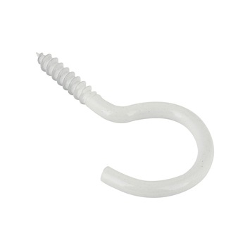 GAMMA Schroefhaak 2,3mm - 30mm wit 10st.