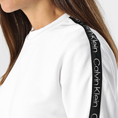 Sweat Crewneck A Bandes GWS2W316 Blanc