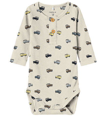 Name It Body l/ä - Rib - NbmHukab - Peyote Melange m. Autos