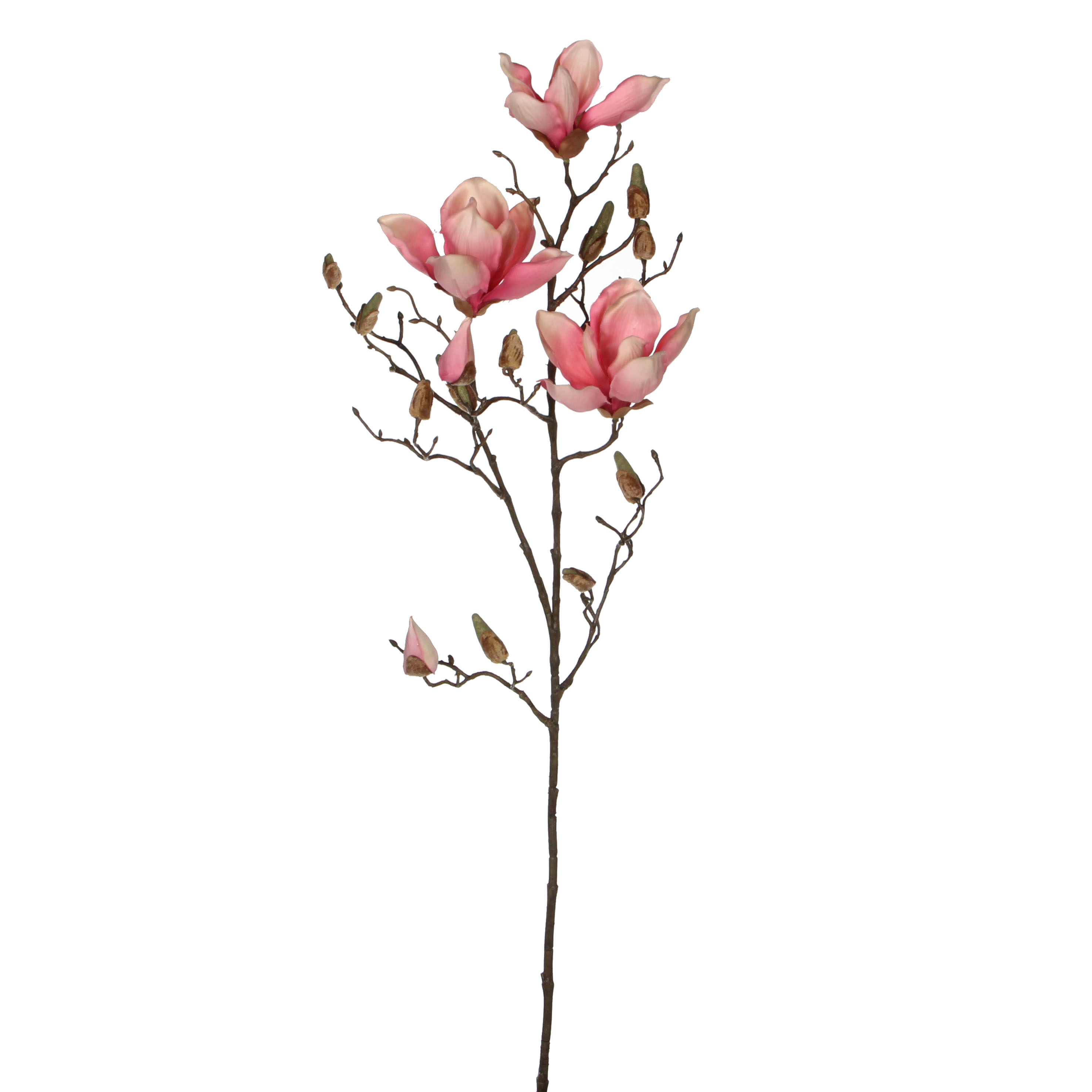Mica decorations - magnolia artificielle rose h88