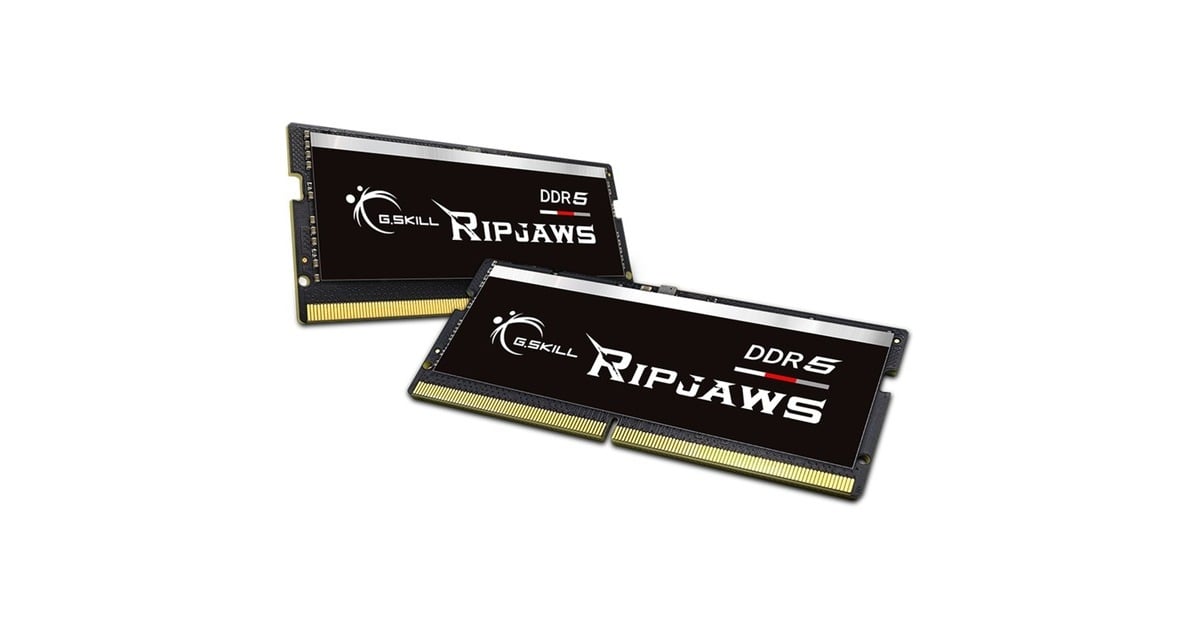 G.Skill32 GB DDR5-4800 Kit laptopgeheugen  (Zwart, F5-4800S3434A16GX2-RS, Ripjaws, XMP)