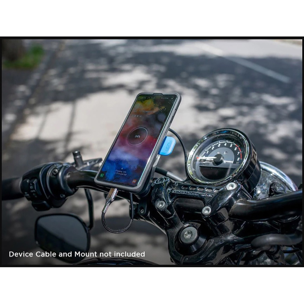 Quad Lock - Chargeur USB Moto Noir