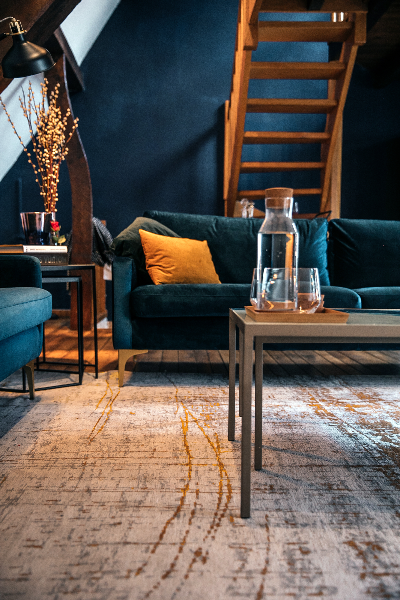Ecorugs vloerkleed Griff goud ∅ 240 cm