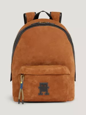 Mochila TH Monogram Suede Dome