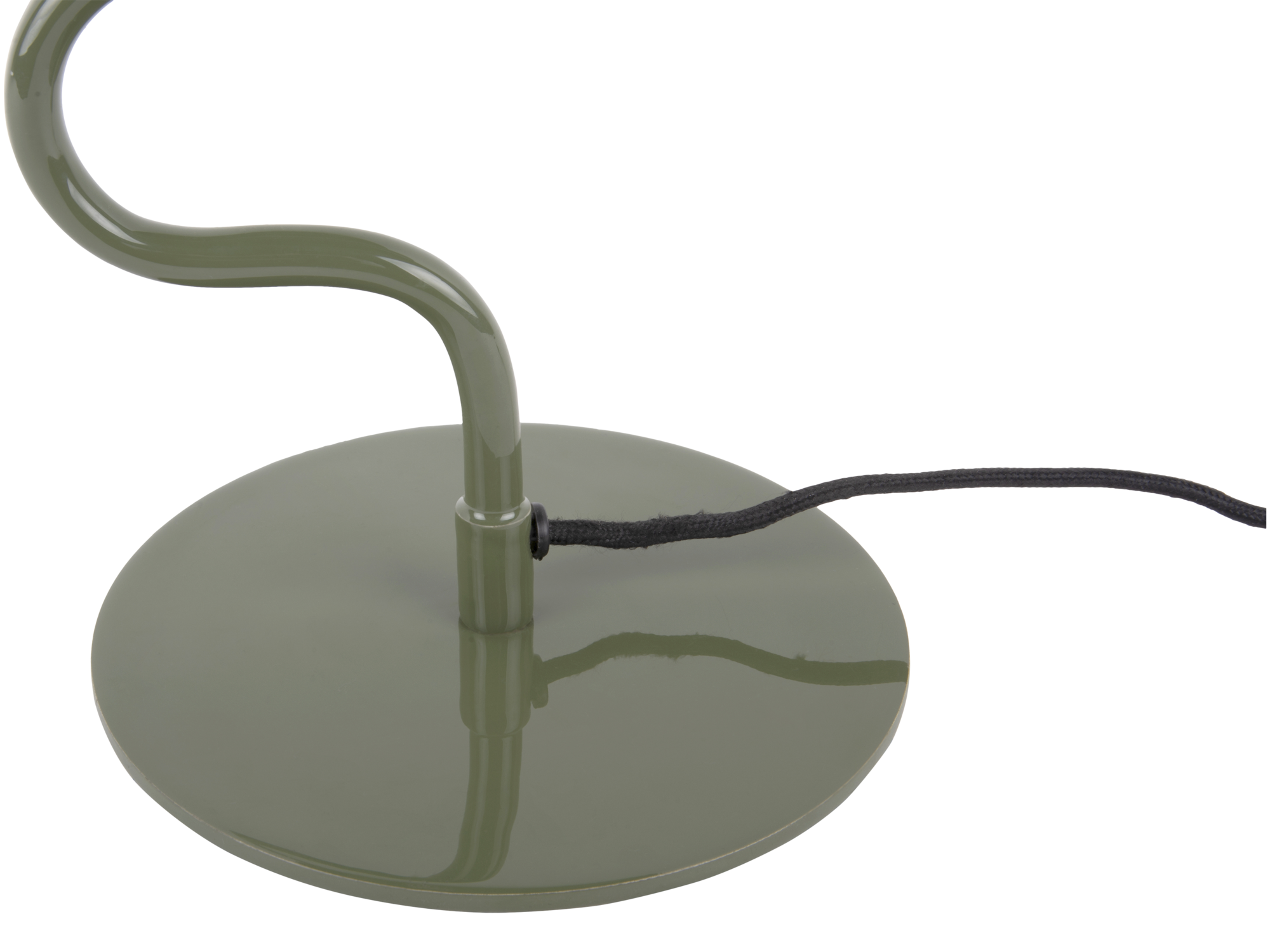 Table lamp Twist enamel jungle green