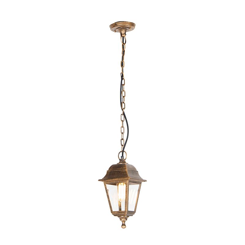 Klassieke buiten hanglamp antiek goud IP44 - Capital