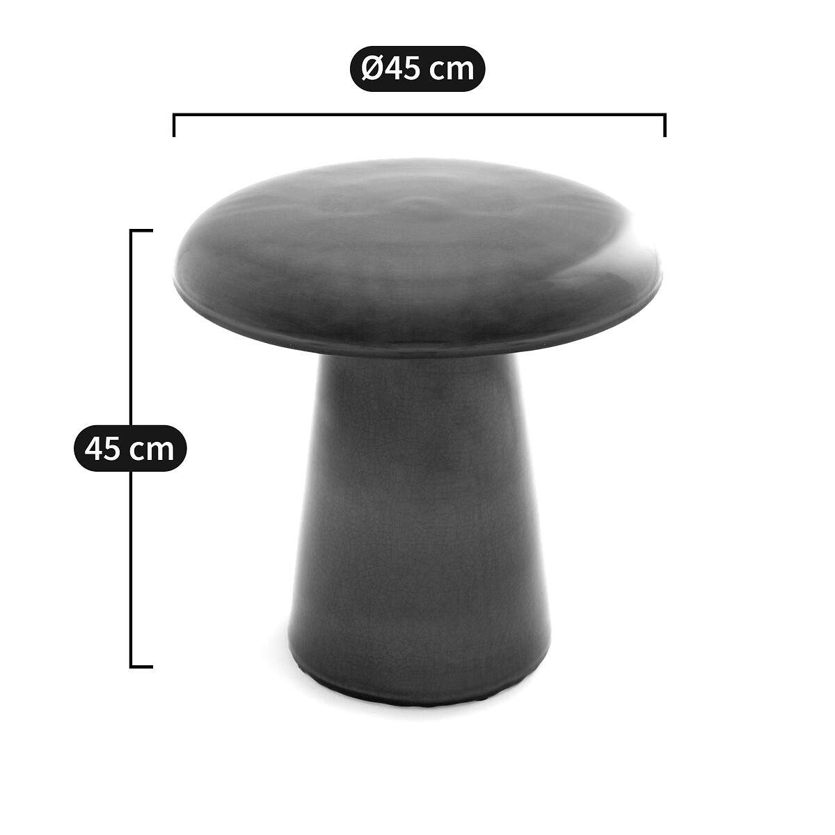 LA REDOUTE INTERIEURS<br>Mesa lateral ou mesa de cabeceira de cerâmica Bellot