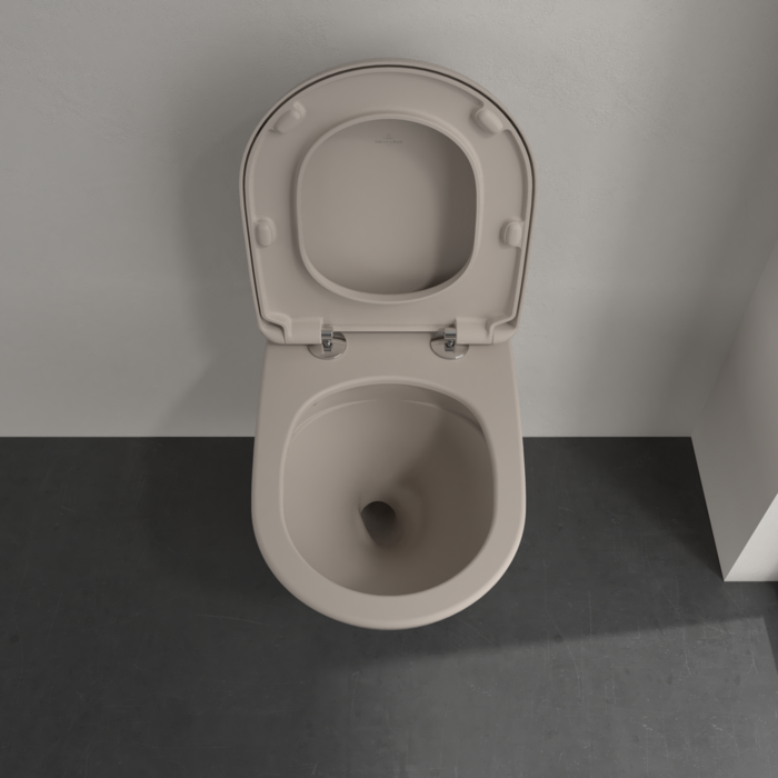 Villeroy & Boch Antao randloos toilet CeramicPlus met TwistFlush taupe