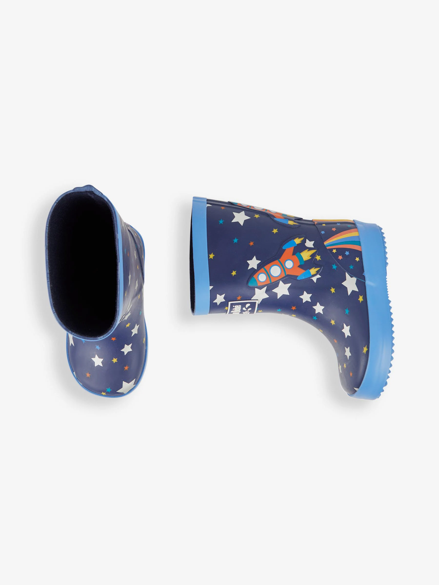 Marineblauw raket - JoJo Maman Bébé Plain Wellies