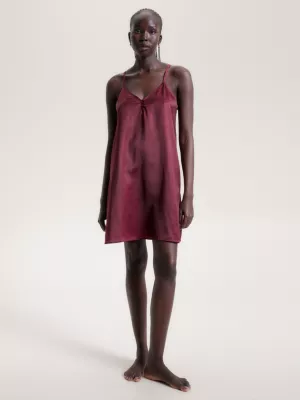 Camisola de cetim com monograma TH