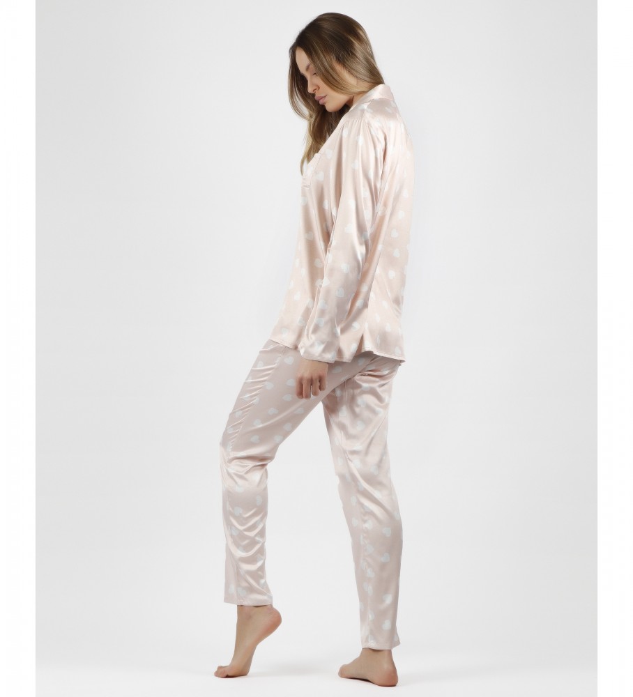 Admas Pijama Aberto Coração de Amor Nude