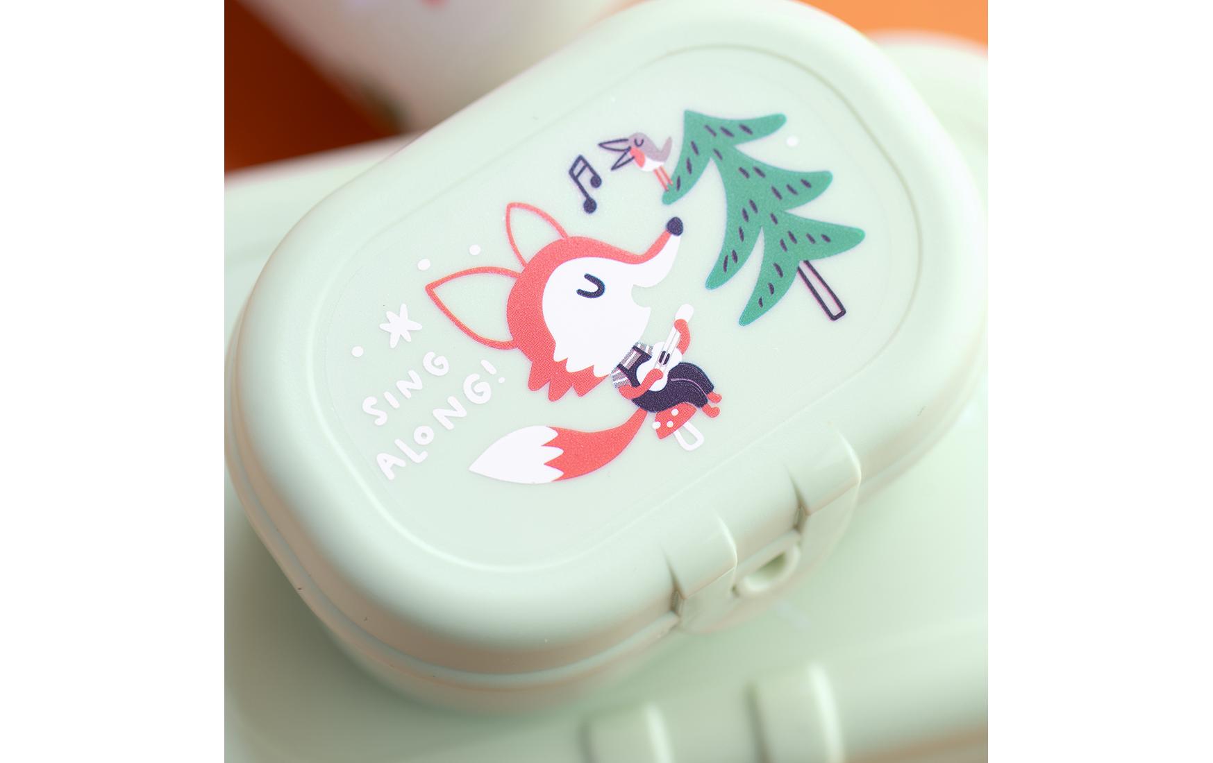 Lunchboxset HOP ON TO GO pistachio3-teiliges Kinder-Lunchboxset