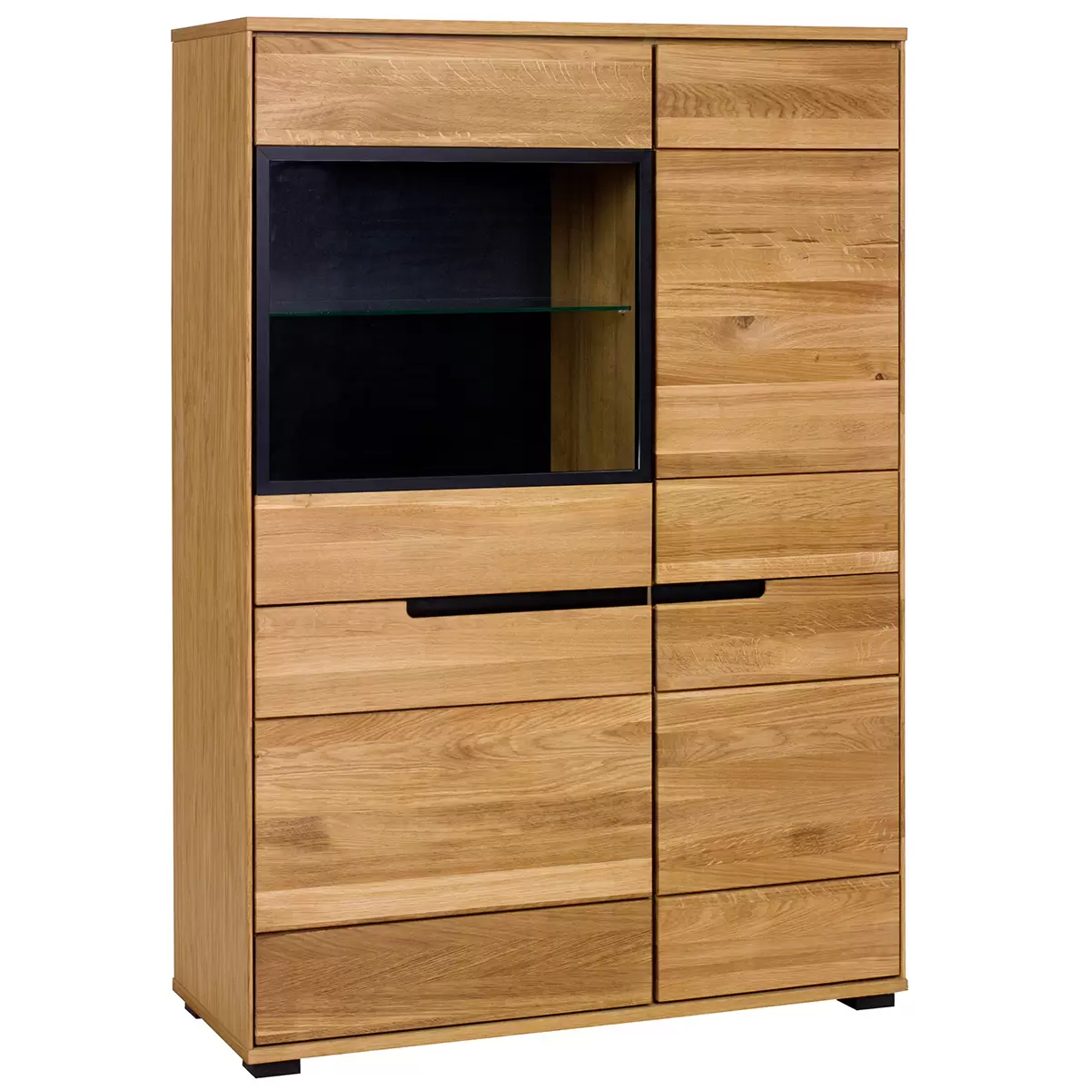 Vitrine Lola Giga S Eiche,schwarz