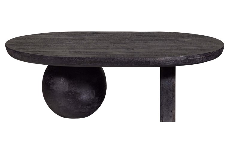 WOOOD Steppe salontafel mangohout zwart