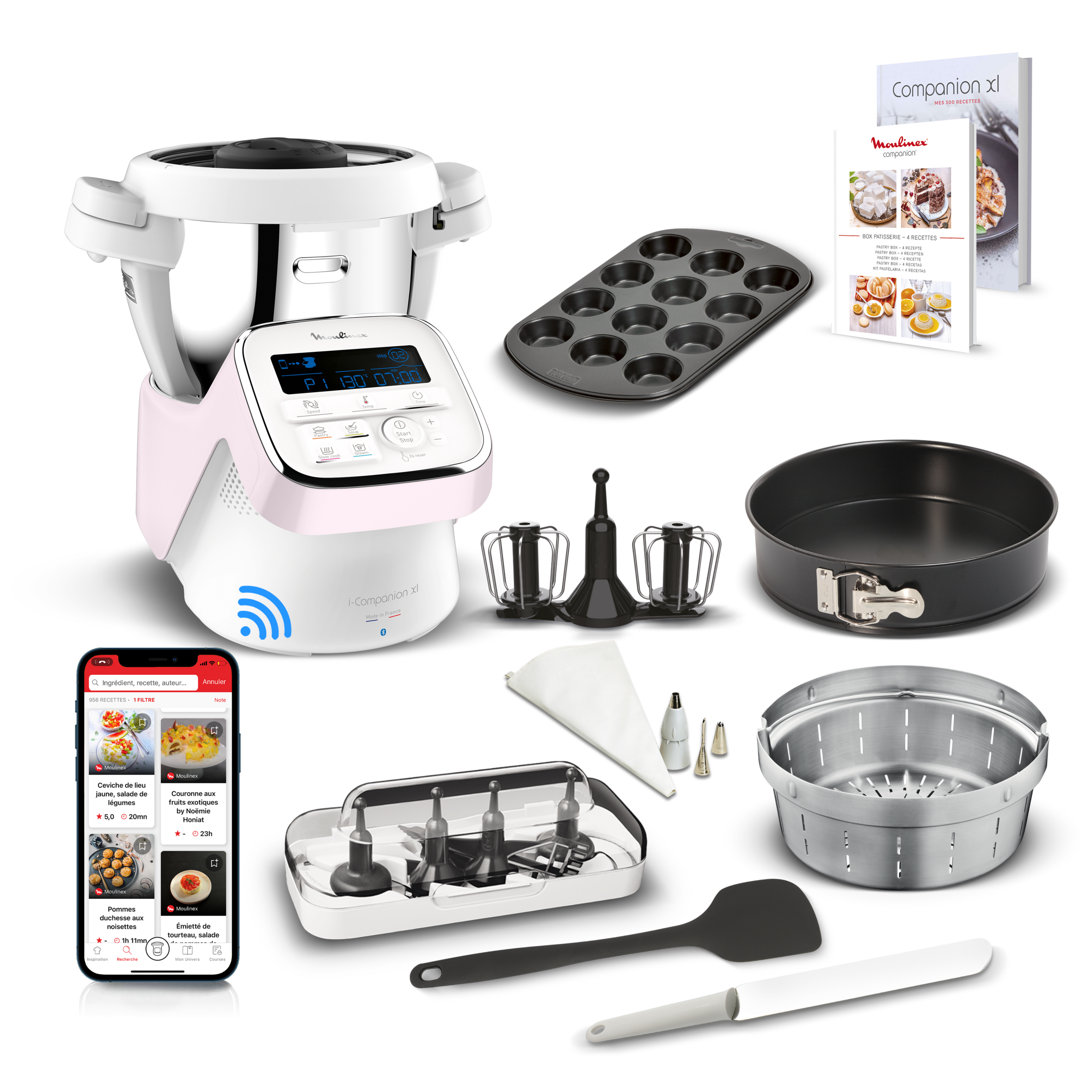 I Companion XL, Robot cuiseur multifonction connecté, kit pâtisserie