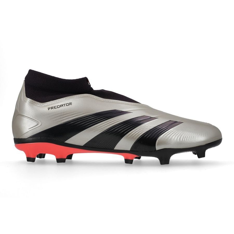 adidas Predator League Laceless FG Vivid Horizon - Argenté/Aurora Black/Turbo