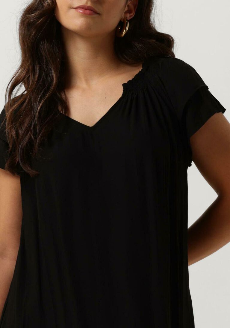 zwarte co'couture mini jurk sunrise cropped dress