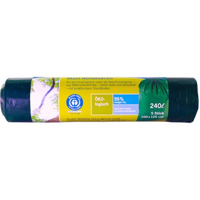 Sac poubelle Maxi, 240 litres, vert