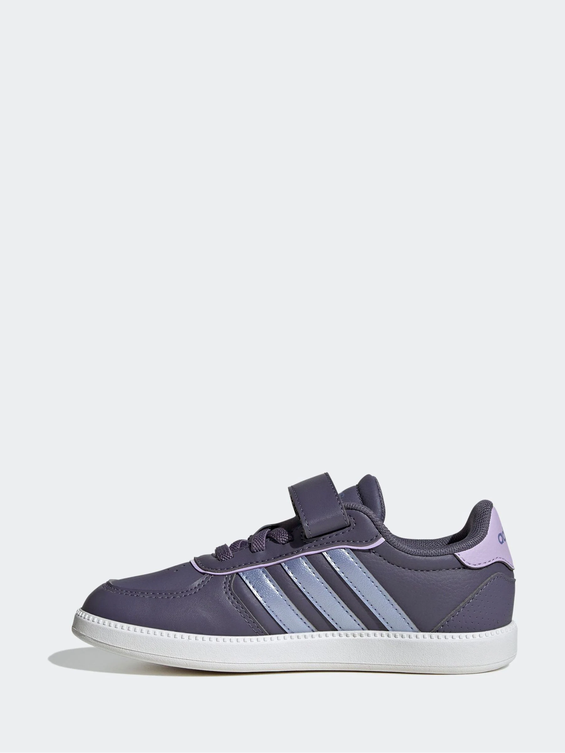 Blue Purple/Metallic - adidas Breaknet Sleek Elastic Lace Kids Trainers