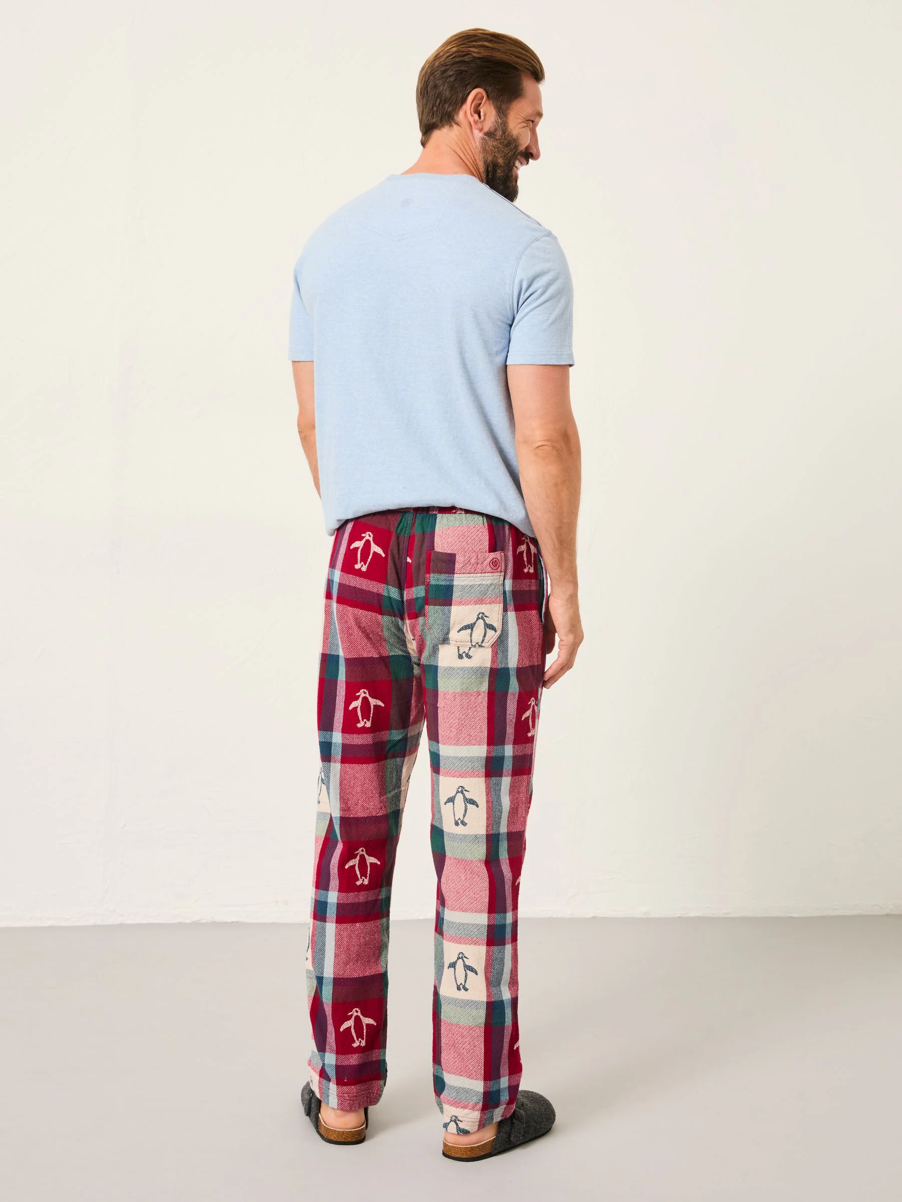 FatFace Penguin Jacquard Pyjama Bottoms