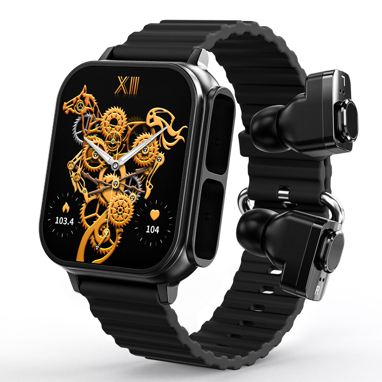 Onamaste Montre connectée multifonctions noire