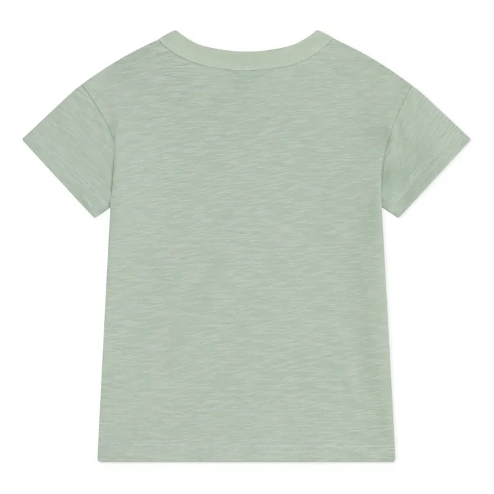 Petit Bateau T-shirt Monde Jersey Flammé | Sauge