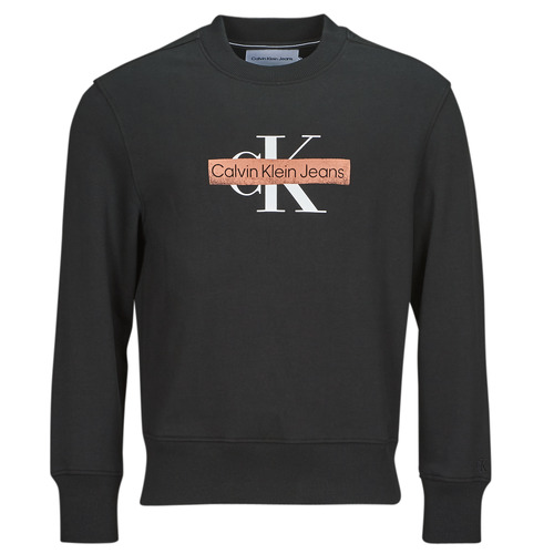 Calvin Klein Jeans - MONOLOGO STENCIL CREW NECK - Noir