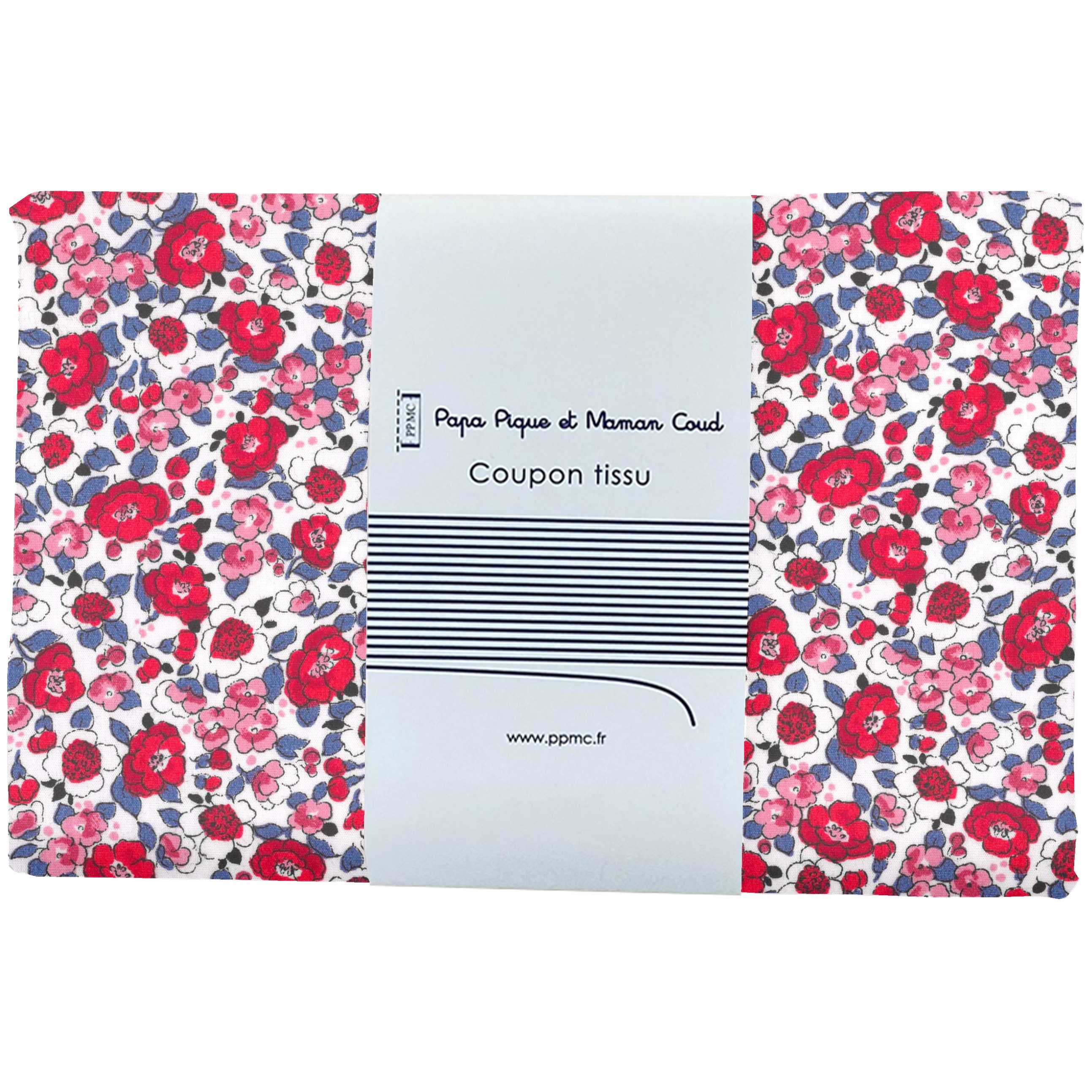 Coupon Tissu 1 M Rouge Corolle