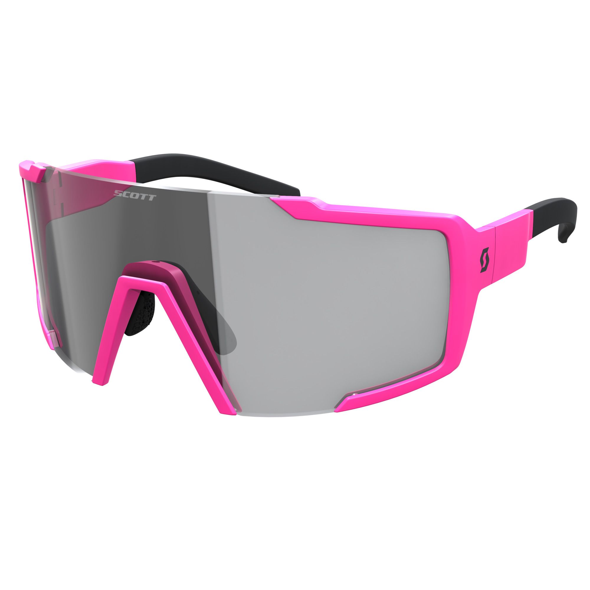 SCOTT Shield Compact Light Sensitive Cykelbriller Pink/Grå