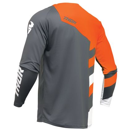 Maillot cross Thor YOUTH SECTOR CHECKER - Vert / Orange