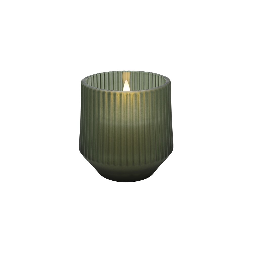 Uyuni  Glas LED duftlys, Serenity green - Ø8,5 x H9,5 cm