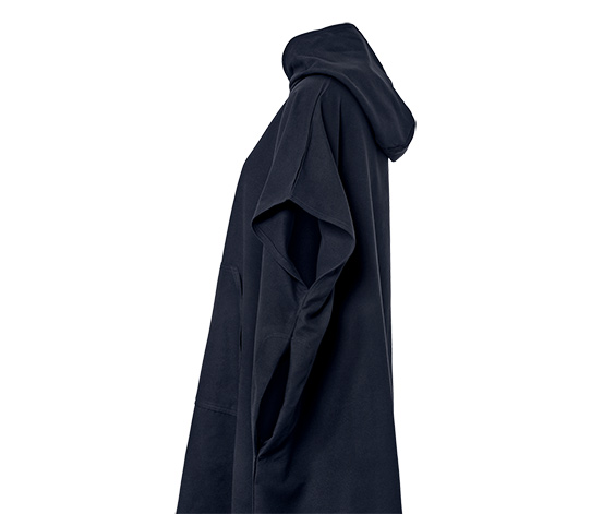 Umzieh-Poncho, blau
