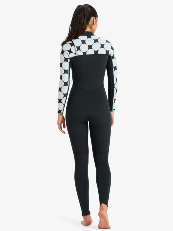 4/3 Rise Natural Combinaison de surf zip poitrine Noir Femme