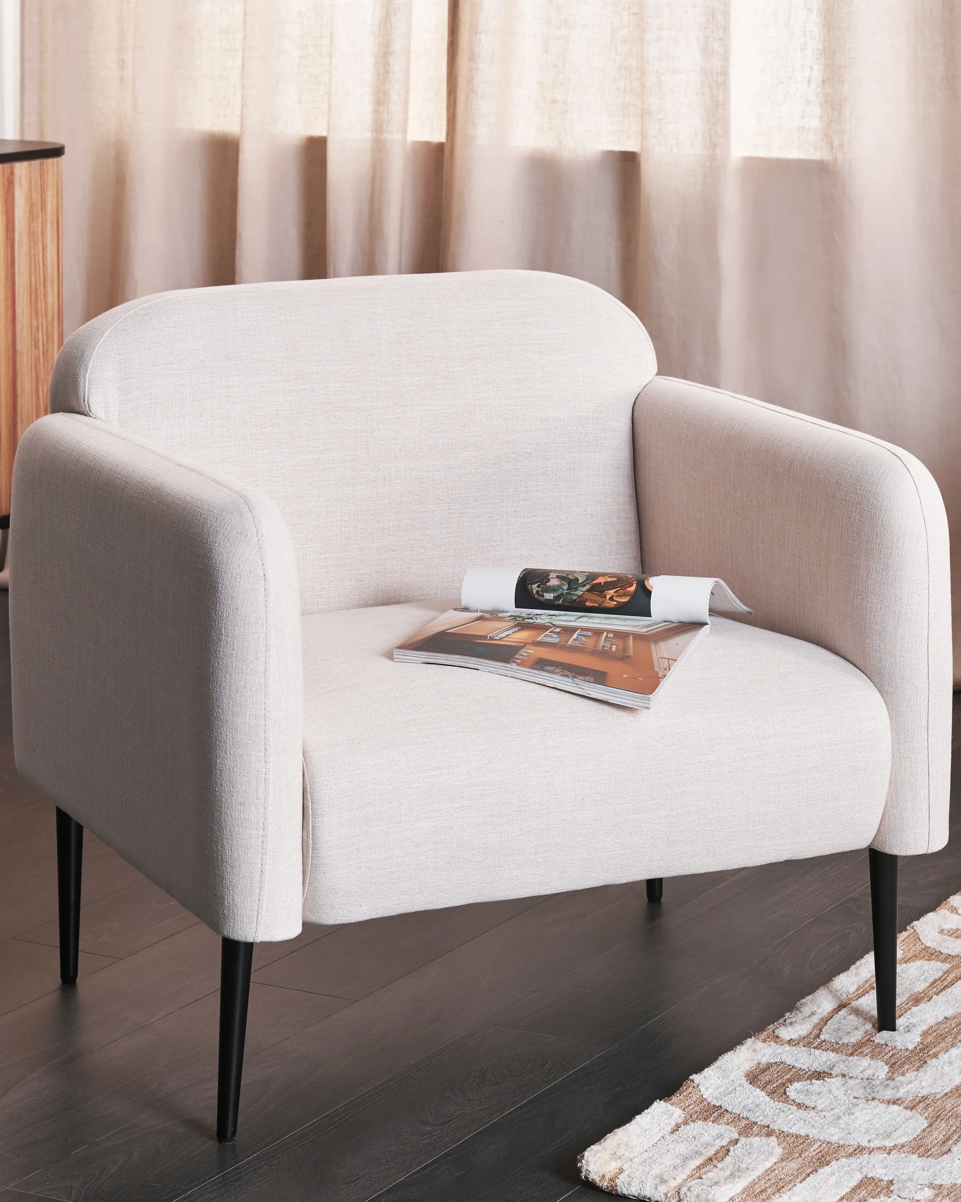 Fauteuil STOUBY Linnen Taupe