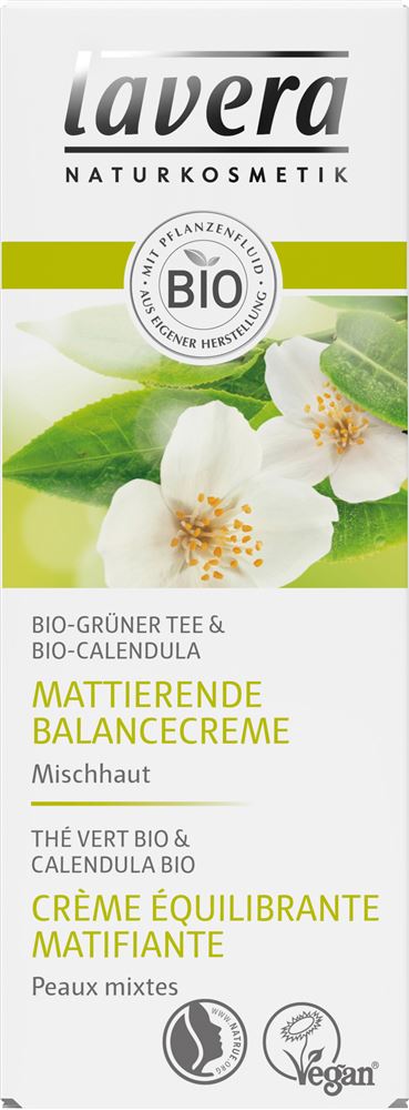 LAVERA Mattierende Balancecreme<br>50 ml, Creme, Grüner Tee