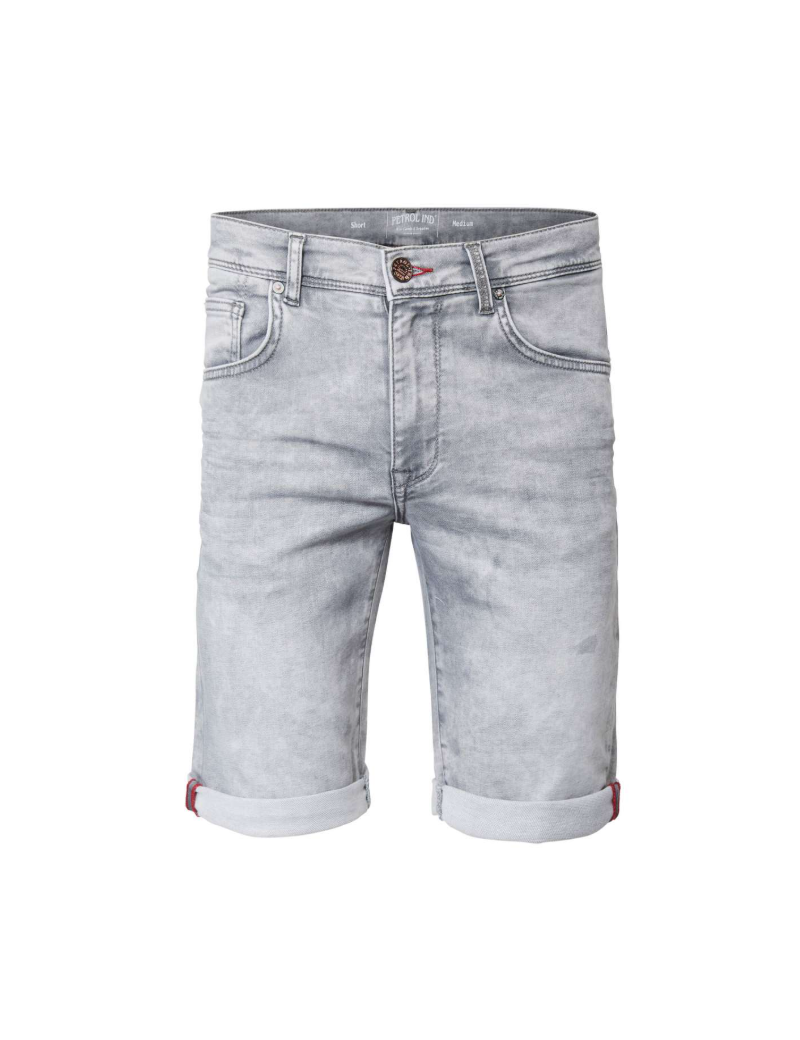 PETROL IND SHORT SLIM FIT JOGG JEAN GRIS CLAIR