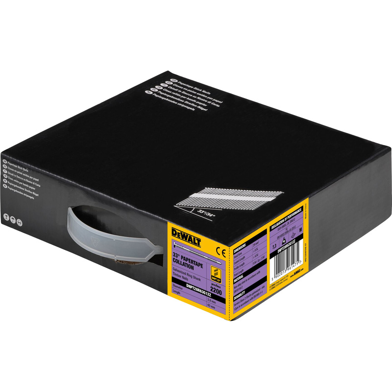 DeWALT spijkers verzinkt ring 2.8x63mm