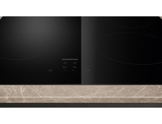SIEMENS - Plaque vitroceramique ET61RBEB8E 4 foyers, 6600 watts totale, sensitive