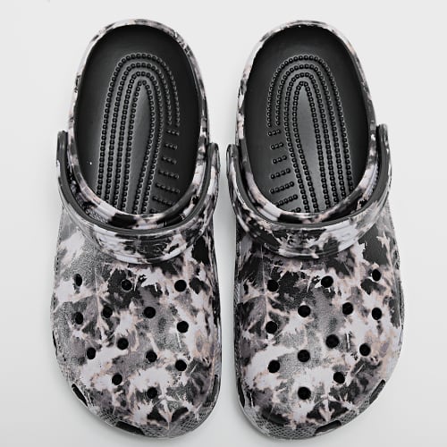 Claquettes Classic Bleach Dye Clog Noir Multi
